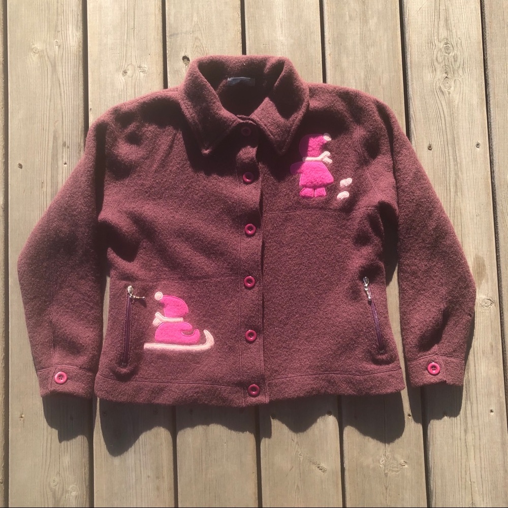 Vintage Zink Woman’s Medium Wool Purple Jacket